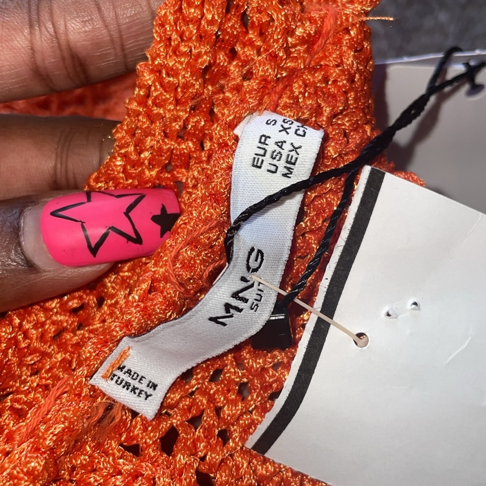Mango Orange Cowl Neck Blouse ⛵️ - Picture 4 of 5